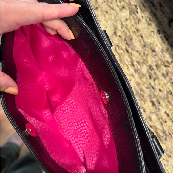 Kate Spade Black Leather Tote Bag - Picture 5 of 7